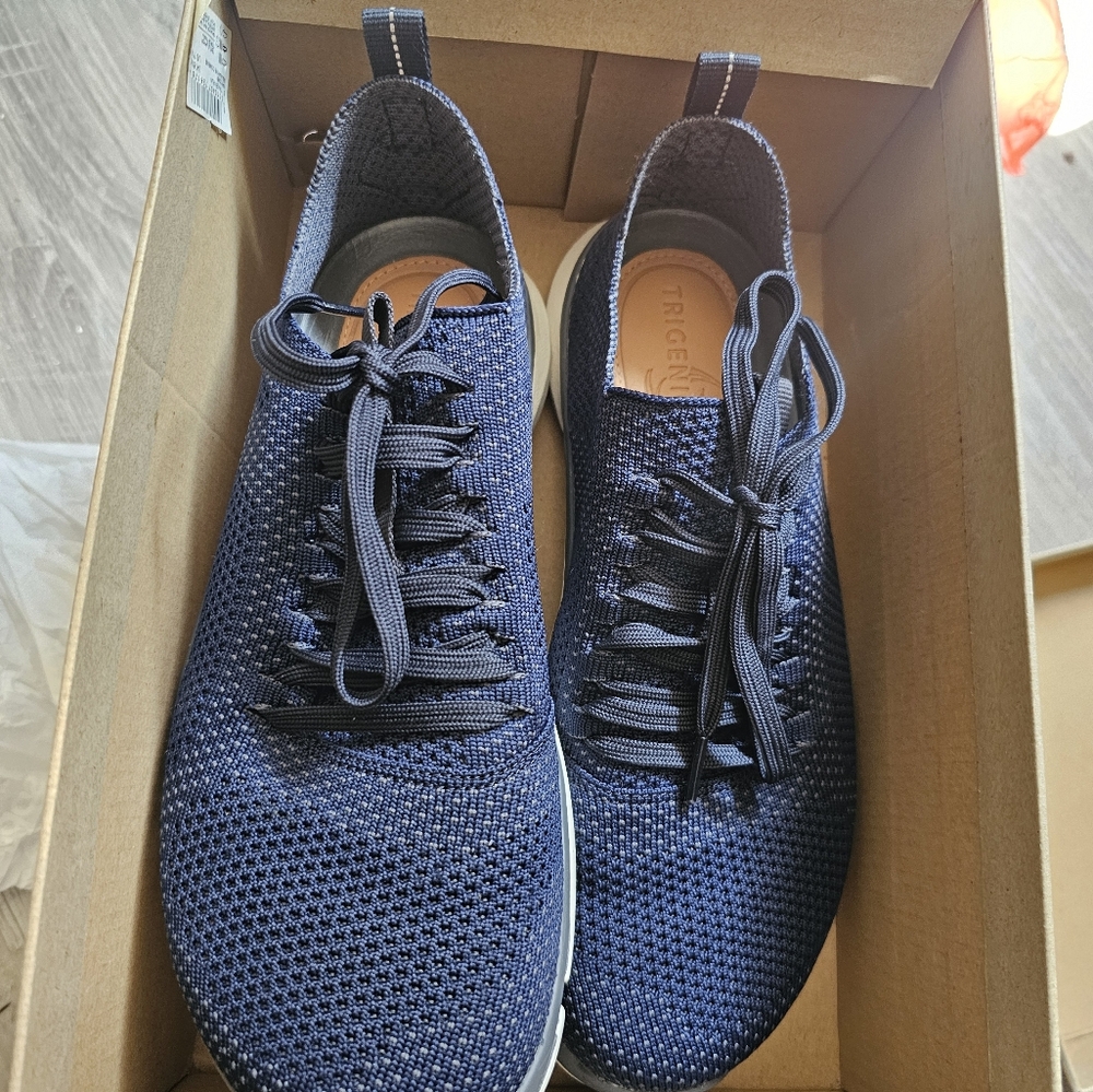 Clarks Blue Sneakers Breathable Knit Upper
